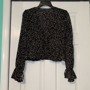 shein front tie shirt